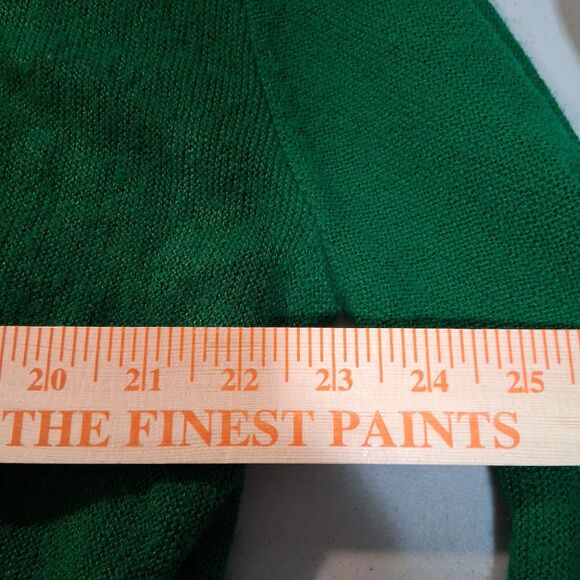 Vintage Izod Lacoste Cardigan Men's Green Button Front Acrylic Sweater Size XL - Picture 13 of 14